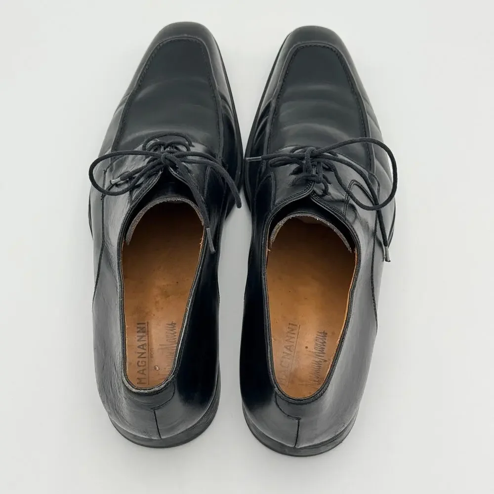 Magnanni for Neiman Marcus Black Leather Oxfords 11 M